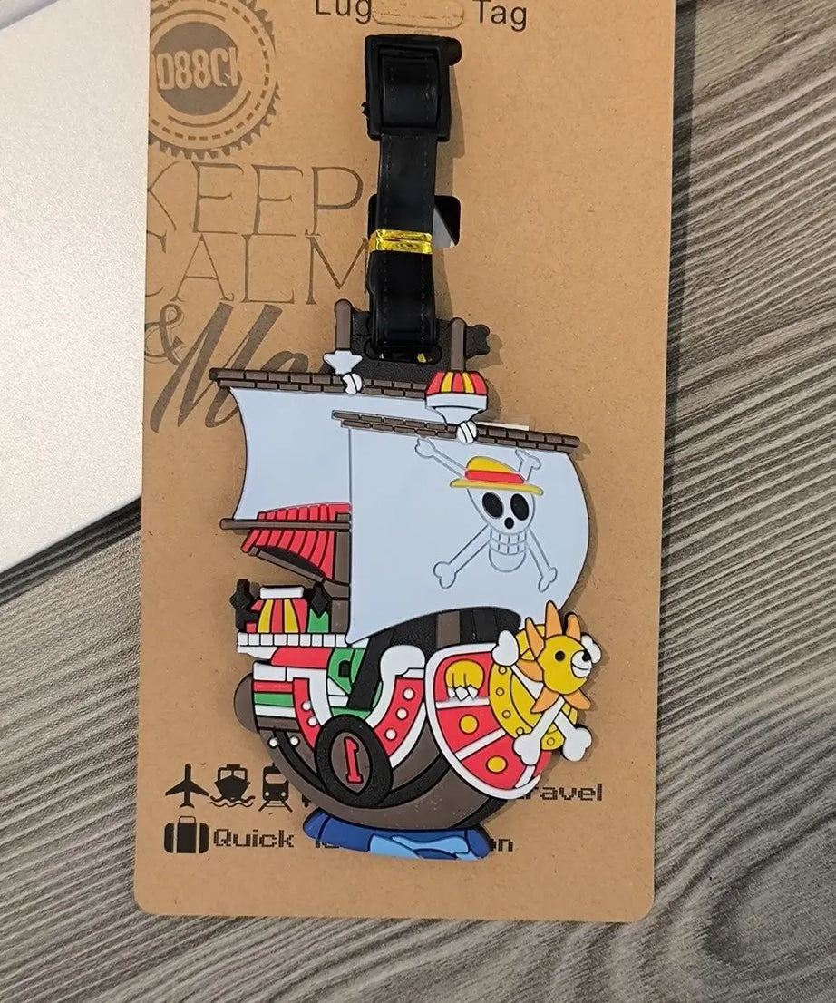 Anime One Piece Boarding Check in Hang Tag Accessories Joba Lu Fei Suolong Luggage Tag Cute Creativity