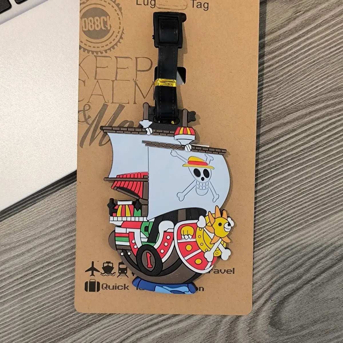 Anime One Piece Boarding Check in Hang Tag Accessories Joba Lu Fei Suolong Luggage Tag Cute Creativity