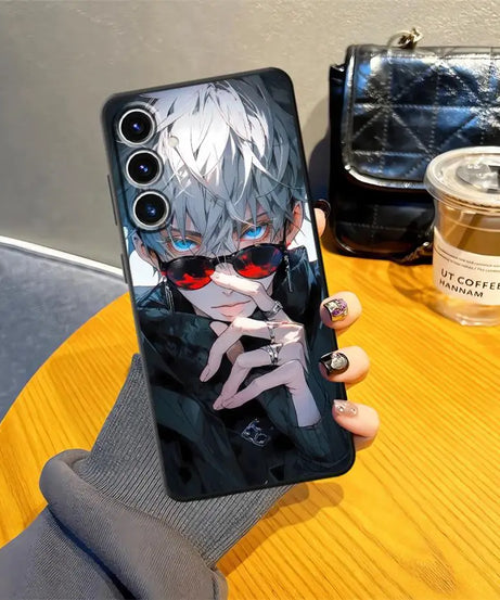 J-ujutsu K-aisen Soft Back Phone Cover Case for Samsung Galaxy A14 A15 A22 A23 A72 A73 A16 A21s A54 A71 A12 A13 A51 A52 A24 A31