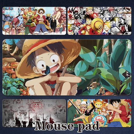 One Piece Large Gaming Mouse Pad – Luffy, Zoro, Ace & Chopper Anime Desk Mat