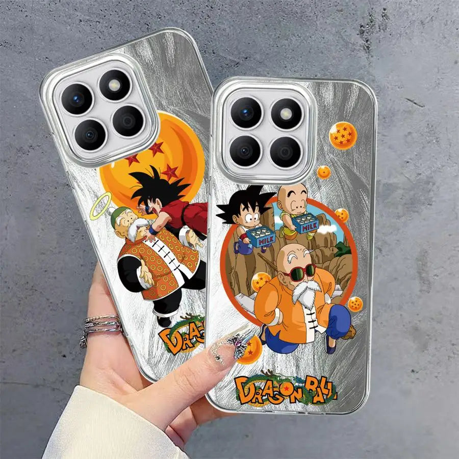 Black Soft Shell Phone Case for Honor X9c X9b X8c 200 Pro X9a X8a 200 400 Lite X7b X8b Cute Dragon Ball