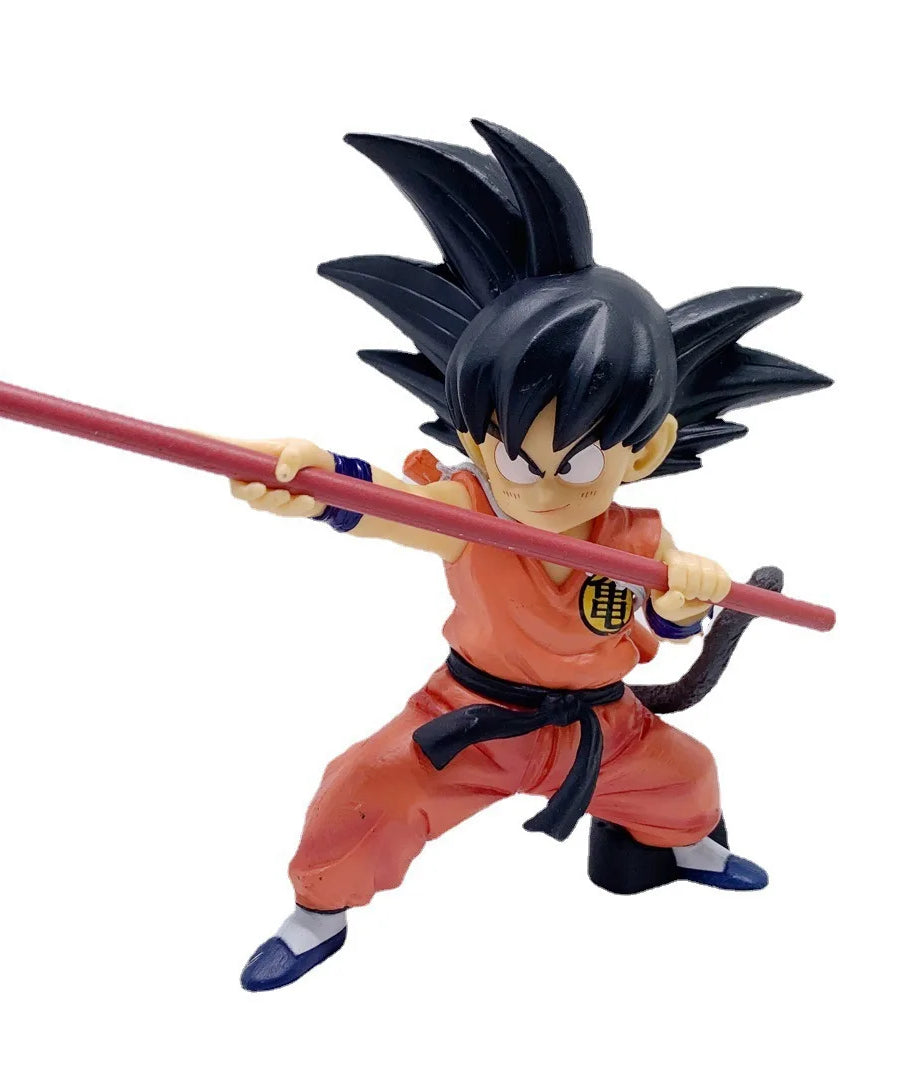 Anime Dragon Ball Figure Childhood Son Goku Action Figure PVC Model Toy Statue Doll Collection Desktop Decoration Kids Gift 14cm