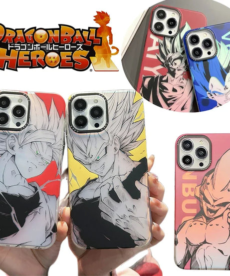 Dragon Ball Goku Phones Cases for IPhone 14 Pro Max Plus 11 12 13 Anime Super Saiyan Creative Shockproof Frosted Cover