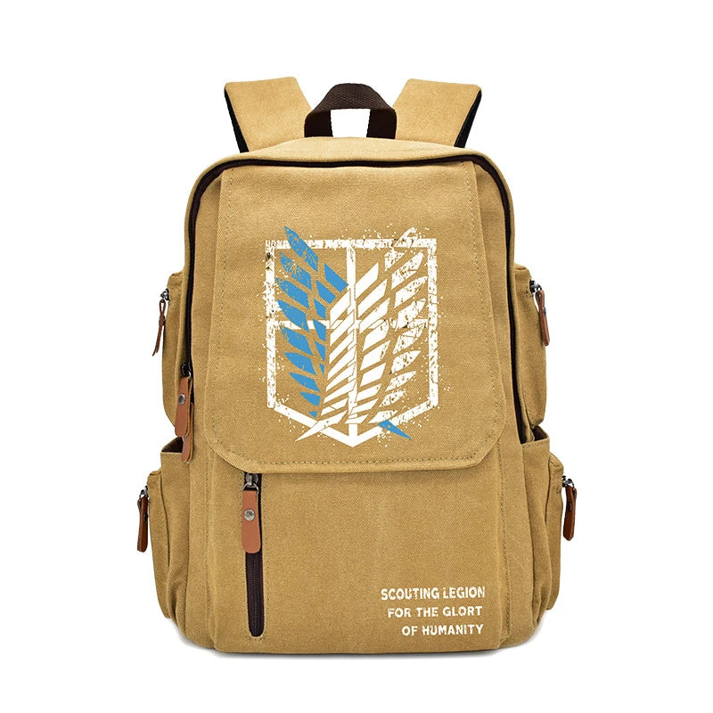 New Attack On Titan Anime  Peripheral Rucksack Primary and Secondary School School Bag Men's and Women's Backpack Birthday Gift