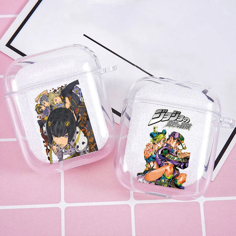 JoJo's Bizarre Adventure JoJo Anime Soft silicone TPU Case For AirPods Pro2 1 2 3 Clear Wireless Bluetooth Earphone Box Cover