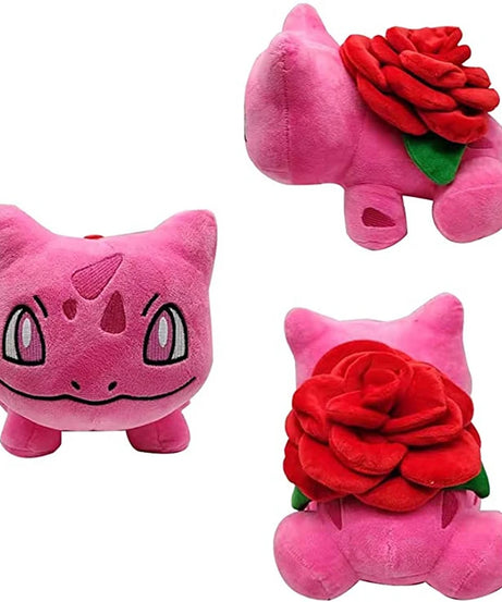 20cm Cute Pokemon Rose Edition Bulbasaur Venusaur Anime Plush Doll Pillow Cushion Toy Gift