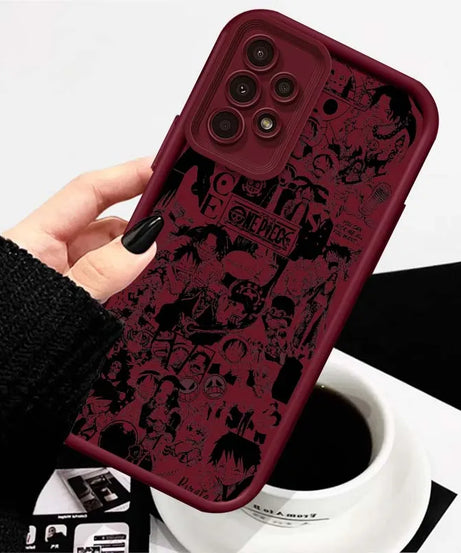 One Piece Nami D. Luffy Cute For Samsung A71 A52 A51 A34 A33 A22 A16 A15 A13 A04 A06 Note 20 Ultra 5G Eye Ladder Phone Case