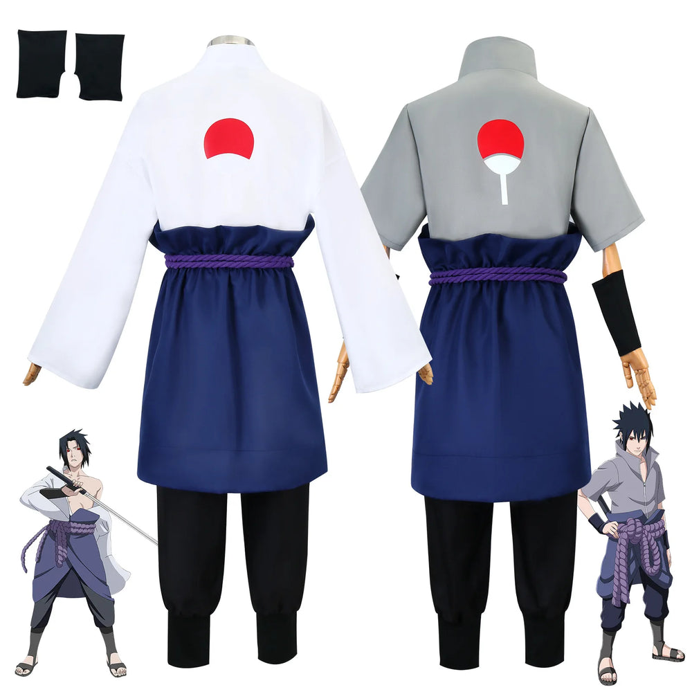 Anime Naruto Uchiha Sasuke Cosplay Costume – Premium Ninja Uniform Outfit for Adults 3