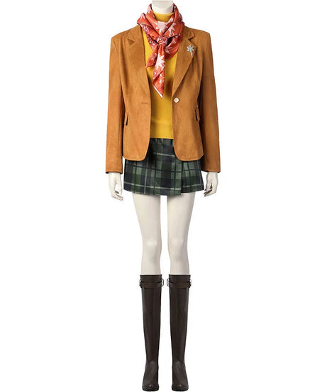 Game Resident 4 Remake Ashley Graham Evil Cosplay Costume Shoes Orange Jacket Coat Halloween Carnival Party Role Disguise Clothe