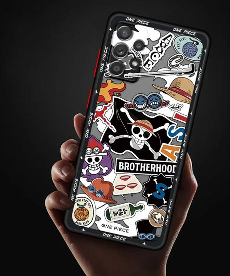 O-neS P-ieceS ZoroS Logo Case for Samsung Galaxy A34 A36 A14 A23 A53 A52S A54 A73 A33 A35 A72 A16 A15 A56 A55 A17 A52 Phone