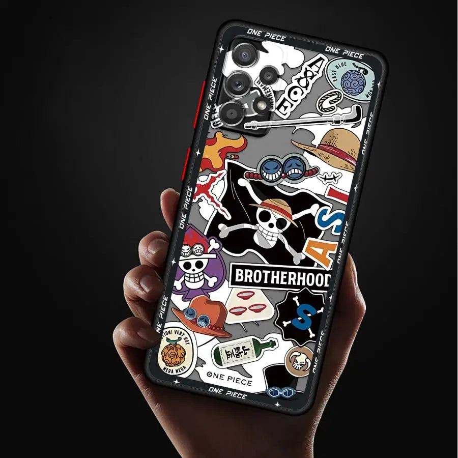 O-neS P-ieceS ZoroS Logo Case for Samsung Galaxy A34 A36 A14 A23 A53 A52S A54 A73 A33 A35 A72 A16 A15 A56 A55 A17 A52 Phone