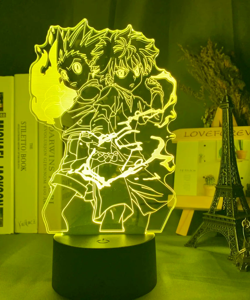 Anime Hunter X Hunter Led Night Light Killua Zoldyck Figure Nightlight Color Changing Usb Battery Table 3d Lamp Gift for Kids