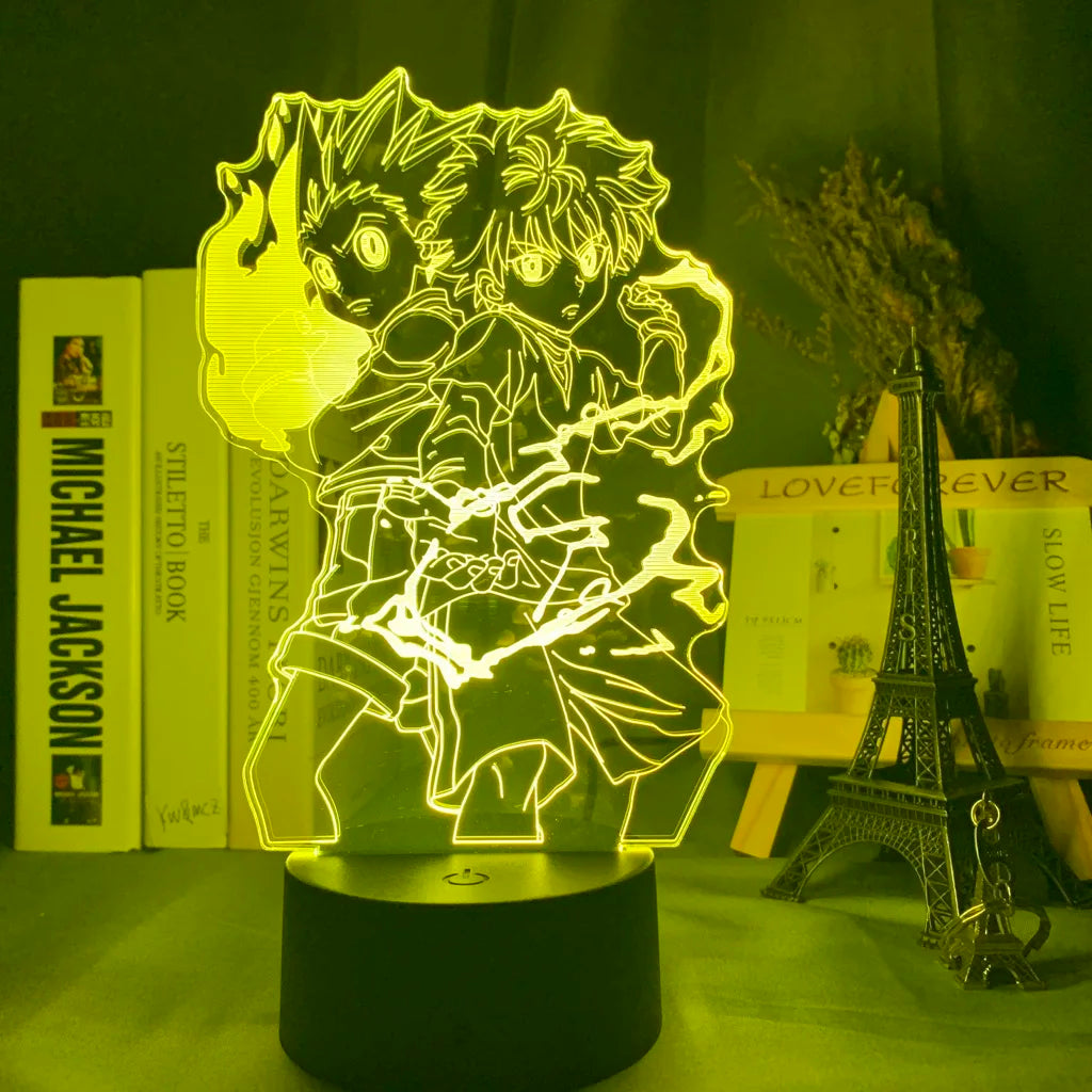 Anime Hunter X Hunter Led Night Light Killua Zoldyck Figure Nightlight Color Changing Usb Battery Table 3d Lamp Gift for Kids