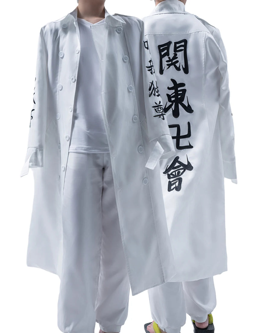 Tokyo Anime Cosplay Costume Kanto Manji Gang Manjiro Sano Mikey Koko Sanzu Embroidered Coat Halloween Christmas