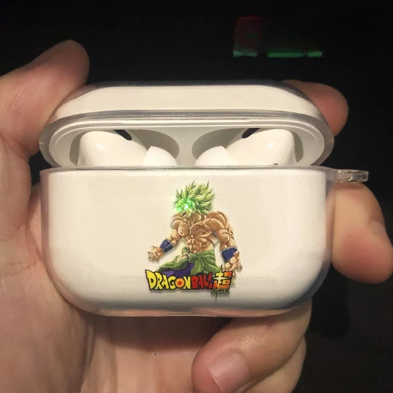Dragon Ball Son Goku Earphone Case for Airpods Pro Pro2 3 Anime Transparent Wireless Earphone Protective Cover Shockproof Shell