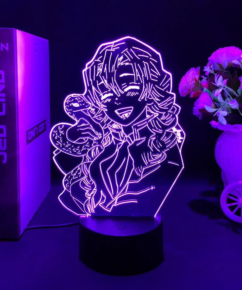 Anime Demon Slayer 3D LED Nightlight Figure for Kids Child Bedroom Decor Cool Kimetsu No Yaiba Lamp Gift Dropshopping