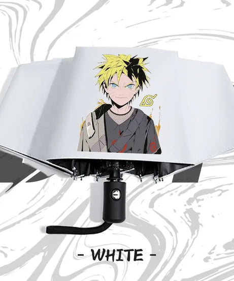 Naruto anime peripheral automatic umbrella Naruto Namikaze Minato Uchiha Itachi Kakashi Haruno Sakura sunshade umbrella gift