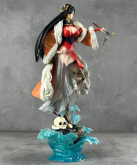 36cm One Piece Boa Hancock Chinese Style Cheongsam Anime Girl Figure Model Statue Boy Collection Desktop Decoration Ornament Toy