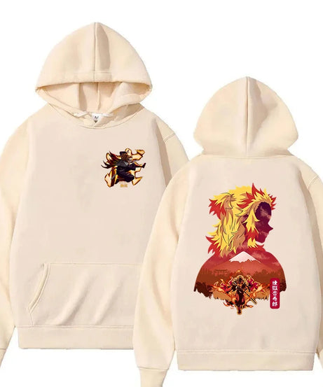 New Anime Rengoku Kyoujurou Printed Hoodies Men/women Sweatshirts Casual Fashion Y2K Fleece Hoodie Personality Pullover