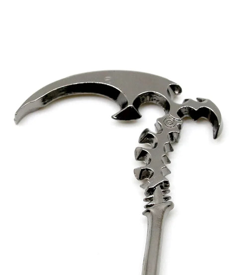 Cool Anime Black Rock Shooter Scythe Bag Parts, Death God Sickle Shape Zinc Alloy Bag Parts