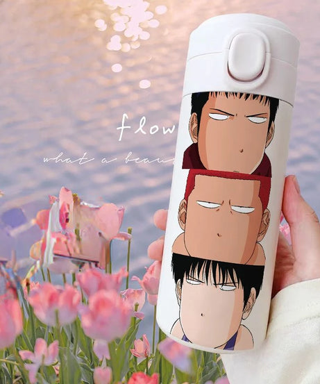 Slam Dunk Sakuragi Hanamichi Rukawa Kaede Anime Peripheral Insulated Cup Large Capacity Stainless Steel Water Cup Holiday Gift
