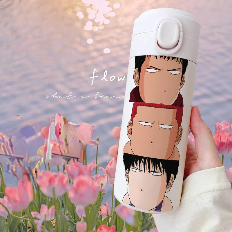 Slam Dunk Sakuragi Hanamichi Rukawa Kaede Anime Peripheral Insulated Cup Large Capacity Stainless Steel Water Cup Holiday Gift