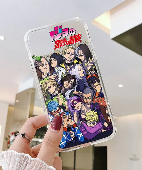 JoJo's Bizarre Adventure JoJo Anime Phone Cover For iPhone 11 12 13 14 15 16 17 Pro Max 16 15 14 Plus 17AIR Soft Silicone Case