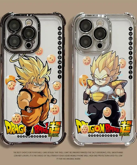 Dragon Ball Z Anime Phone Case – Soft Shell for iPhone 11–16 Pro Max & Plus
