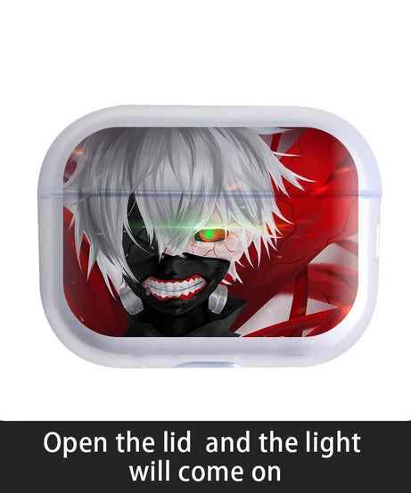 Tokyo Ghoul Anime Kaneki Ken Soft silicone TPU Case For AirPods Pro 1 2 3 4 Silicone Wireless Bluetooth Earphone Box Cover