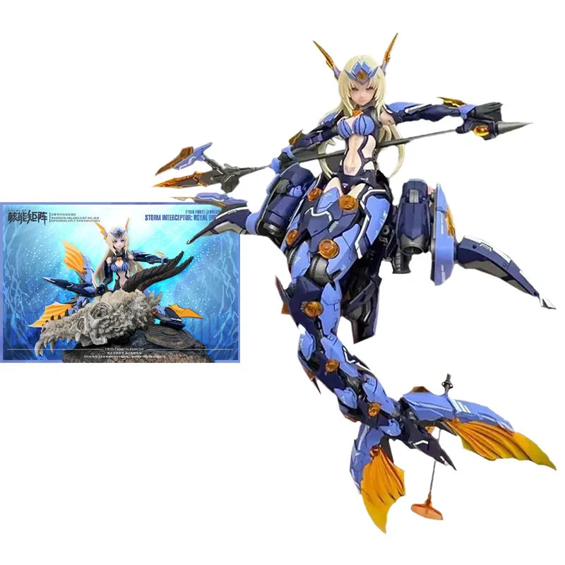 NUKE MATRIX Original Mobile Suit Girl Anime Figure Mermaid Action Figure Toys for Kids Gift Collectible Model Ornaments Dolls