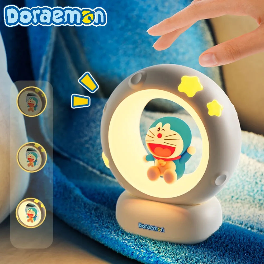 Doraemon LED Night Light – Cute Anime Touch Lamp USB Rechargeable