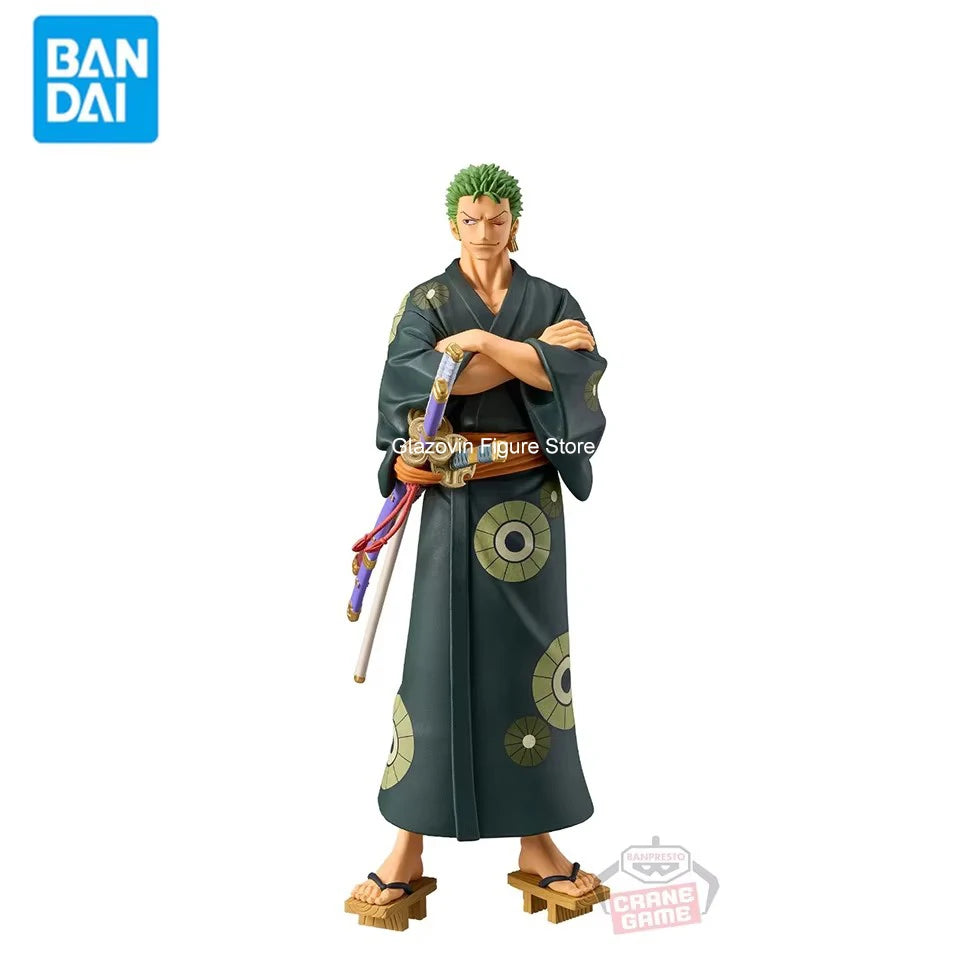 One Piece DXF Wanno Country 17cm Roronoa Zoro Model Toy Decoration Collection Children Birthday Gift