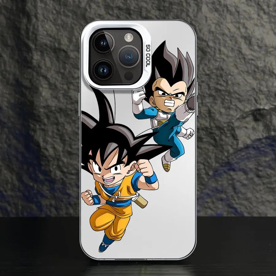 Phone Case for iPhone 14 15 16 Plus 17 Air 16e 11 12 13 Pro Max Shell Dragon Ball Vegeta Goku Dragons