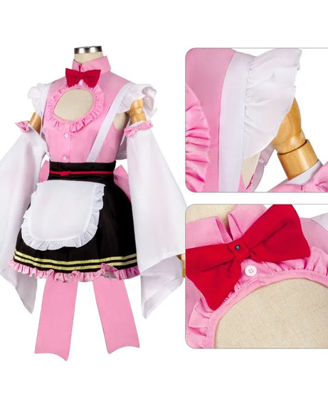 Demon Slayer Maid Dress Cosplay Kibutsuji Muzan Kamado Nezuko Kocho Shinobu Kanroji Mitsuri Style Lolita Fashion for Daily Wear