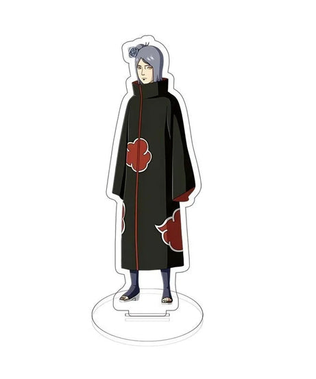 Anime Naruto Akatsuki Uchiha Itachi Stand Model Plate Acrylic Display Desk Decor Figure  Decoration Keychain Friends Gift