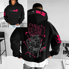 Dragon Ball Goku Black & Zamasu Hoodie – Y2K Anime Long Sleeve Pullover