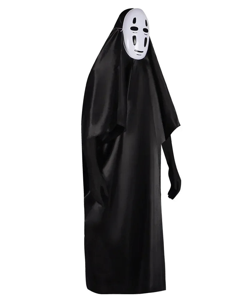 No Face Man Cosplay Costume Unisex Halloween Anime Carnival Party Adult Clothing Including Ghost Mask Gloves Comic Con