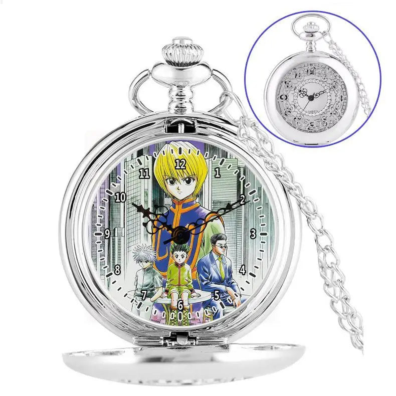 Anime two-dimensional full-time hunter pocket watch Killua Kura pickup Xiaojie personality necklace watch holiday gift