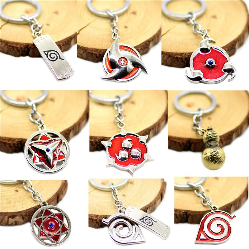Anime Naruto Mask Enamel Keychain – Alloy Car Key Ring & Bag Pendant for Cosplay 2