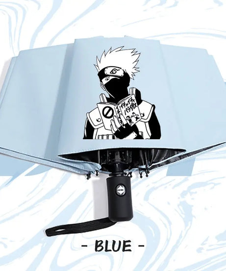 Naruto anime peripheral automatic umbrella Naruto Namikaze Minato Uchiha Itachi Kakashi Haruno Sakura sunshade umbrella gift