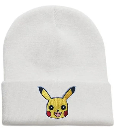 Pokemon Unisex Cotton Embroidered Beanies Casual Hats Knitted Winter Hat Hard Hip Hop Skull Bonnet Hat For Women Men