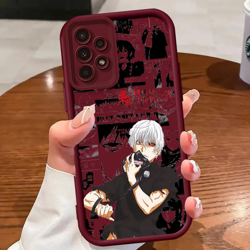 Tokyo Ghoul Evil Anime For Samsung A73 A71 A54 A53 A52 A51 A33 A32 A21S A14 A13 A12 A03 A04 A05 5G TPU Phone Case