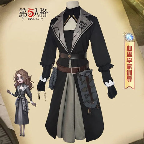 Game Identity V Fashion Cosplay Costume  V Victim Ada Mesmer Genuine Leather Outfit Men Women Halloween Outfit Full Set