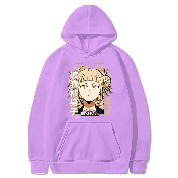 My Hero Academia Kawaii Himiko Toga Women Hoodies – Manga Harajuku Aesthetic Sweatshirt