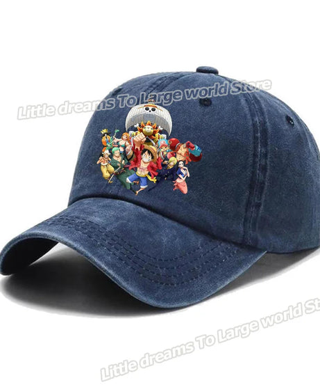 One Piece Baseball Cap Men Anime Printed Snapback Hat Adult Women Summer Sunshade Caps Unisex Hip Hop Casual Adjustable Hat Gift