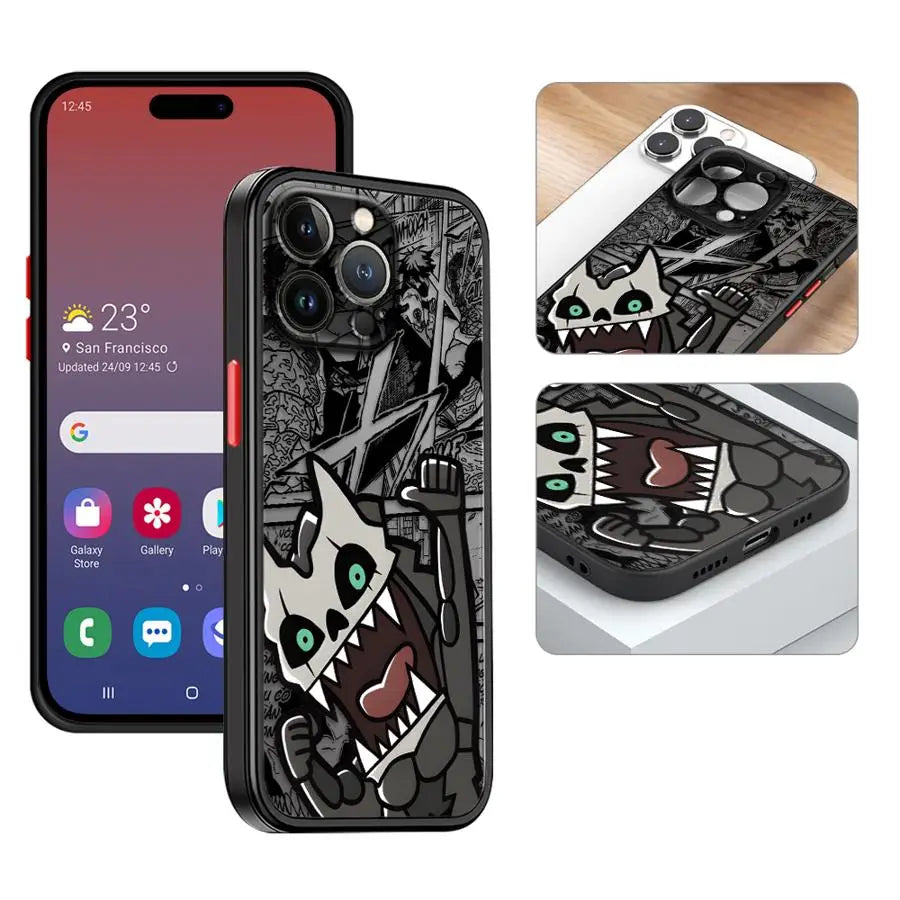 Kaiju No. 8 Anime Phone Case – Soft Cover for iPhone 7–16 Pro Max & SE