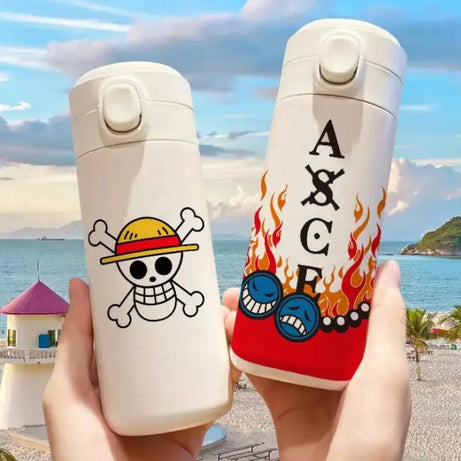 420ml One Piece Luffy Thermos - Leak-Proof, Temperature Control