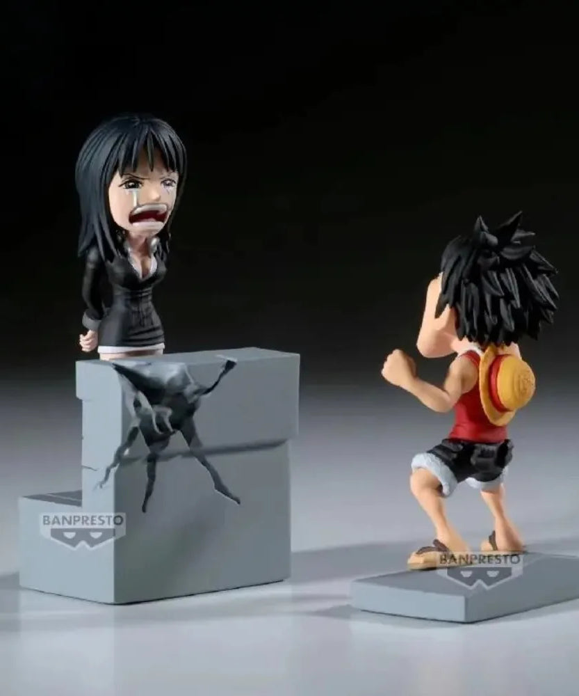 WCF Vol.17 ONE PIECE Nico Robin Luffy Enies Lobby PVC Anime Figure Model Toy Gift Desktop Ornament