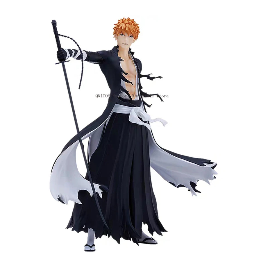 Bleach 19cm Kurosaki Ichigo Anime Figures anime Kids Toy Christmas Gift Doll Hobbies