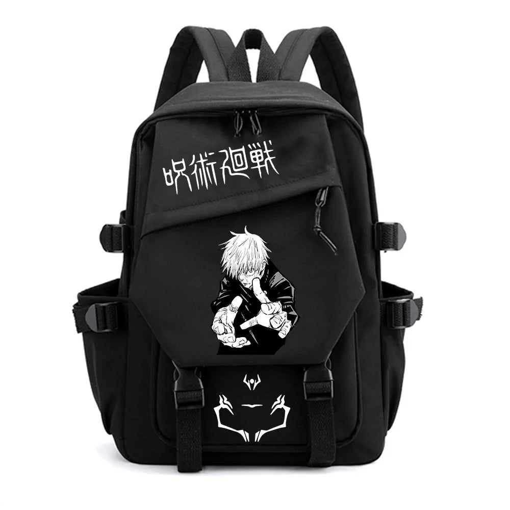 Anime Jujutsu Kaisen Gojo Satoru Laptop Backpack – Casual School Bookbag & Travel Rucksack 5